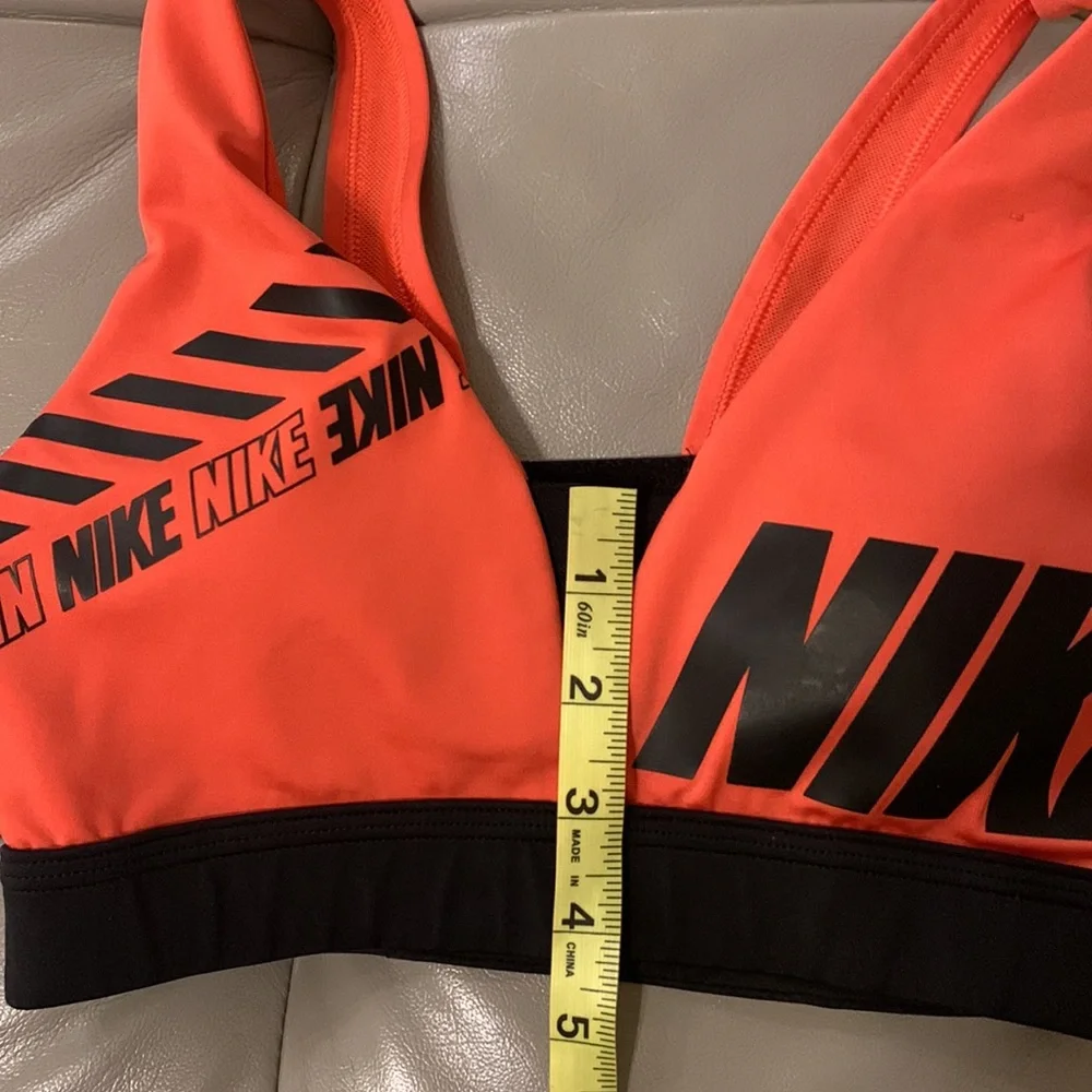 Nike Ember Glow & Black Indy Plunge Light-Support Sports Bra
